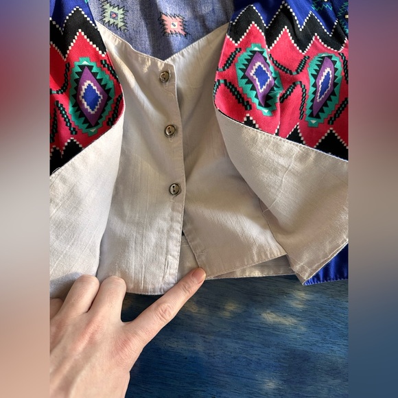 Vintage RoughRider Cowboy Cowgirl Button Crop 🤠 firm price ❤️🔥❤️🔥 - Picture 12 of 15